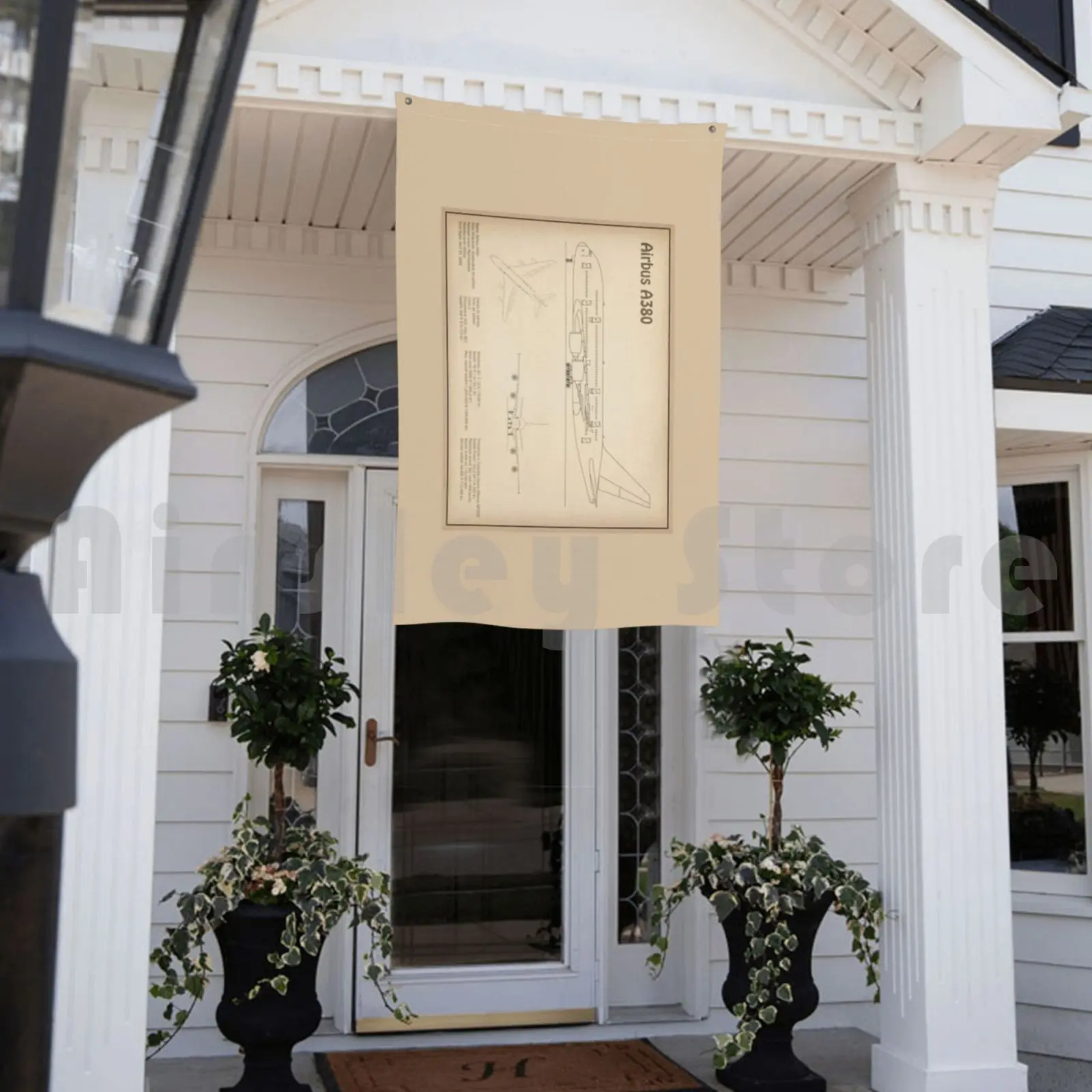 Аэробус A380 Jet-Sd наружный декоративный флаг Автомобильный аэробус самолет