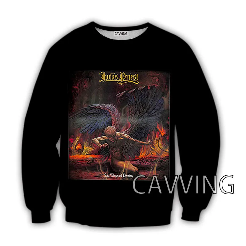 Judas Priest повседневный свитшот с 3D принтом футболка графическим рисунком для