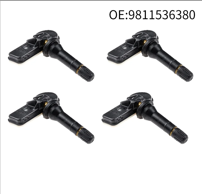 

4pcs 9811536380 TPMS Tire Pressure Monitor Sensor For Peugeot 207 301 308 3008 408 508 5008 For Citroen C4 C5 DS4 DS5 9802003680