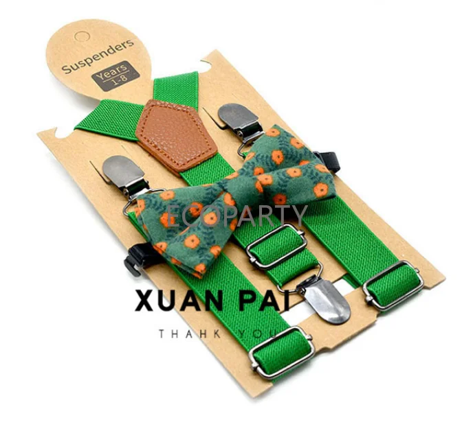 Подтяжки для детей мальчиков и девочек рождественский галстук-бабочка детские