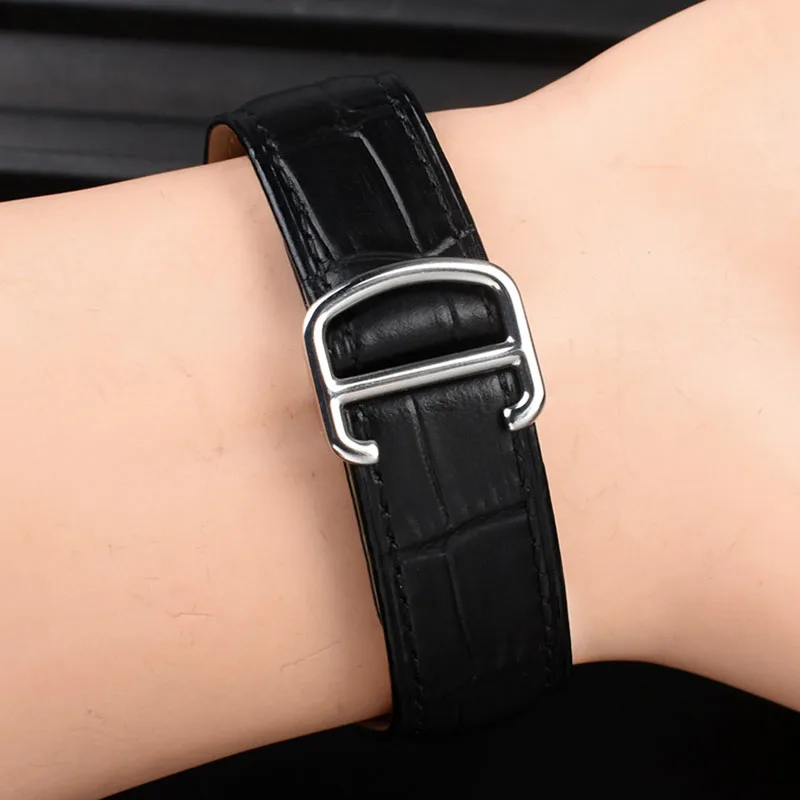 Ремешок сменный из натуральной кожи для наручных часов браслет-цепочка мужчин и