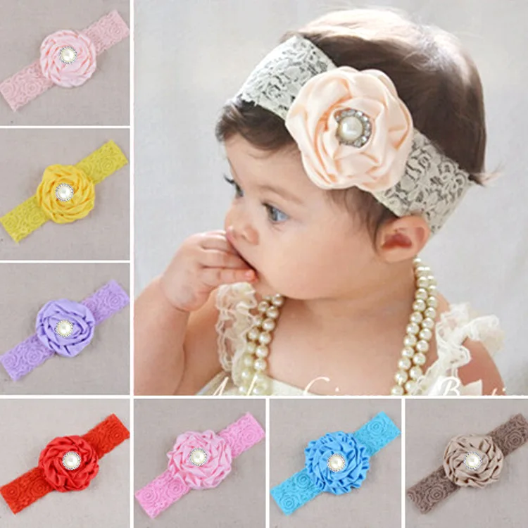 

Baby Nylon Knotted Headbands Big Hair Bows Head Wraps Newborn Infants Toddlers Hairbands Girl Hair Accessories