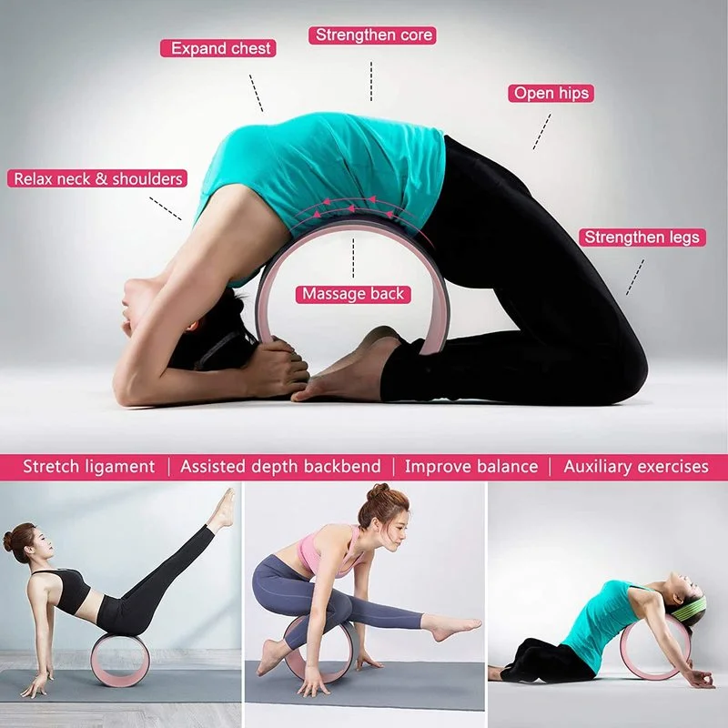 3DPoint Massage Yoga Roller Pilates Wheel Back Exercise Tool Weight Loss Magic Waist Fitness Accessories Health Care Massageador |