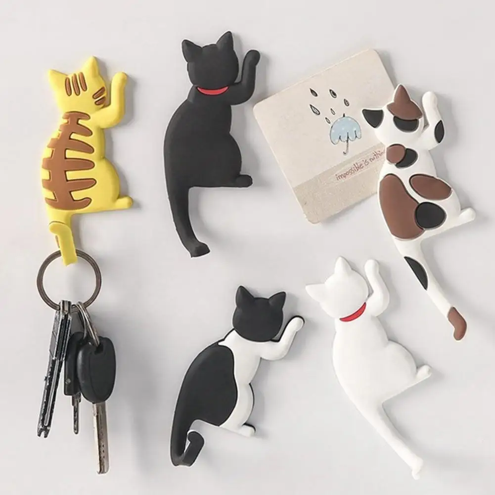 

Sundries Hanger Fashion Lightweight Universal Japanese Cat Magnetic Hanger for Hotel Whiteboard Sticker Fridge Hook