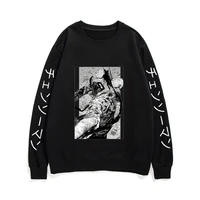 japan anime tops unisex harajuku sweatshirt men women oversized loose streetwear manga chainsaw man harajuku pattern pullover