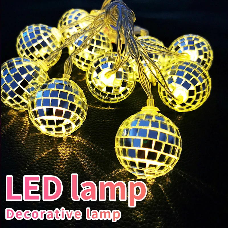 Стеклянная лампа в форме шара декоративная для танцевальных залов праздничная