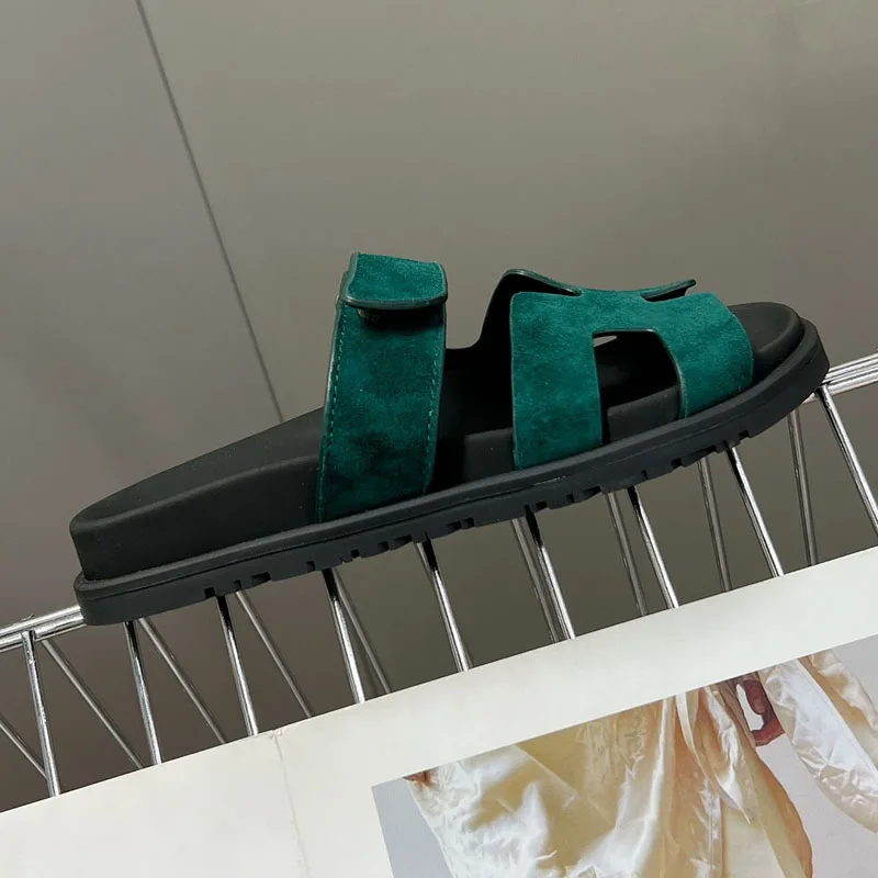 

Chypre Sandal 2023 Best Quality Slipper For Woman Designer Oran Sandal Men Summer Platform Real Leather Ladies Slippers For Male