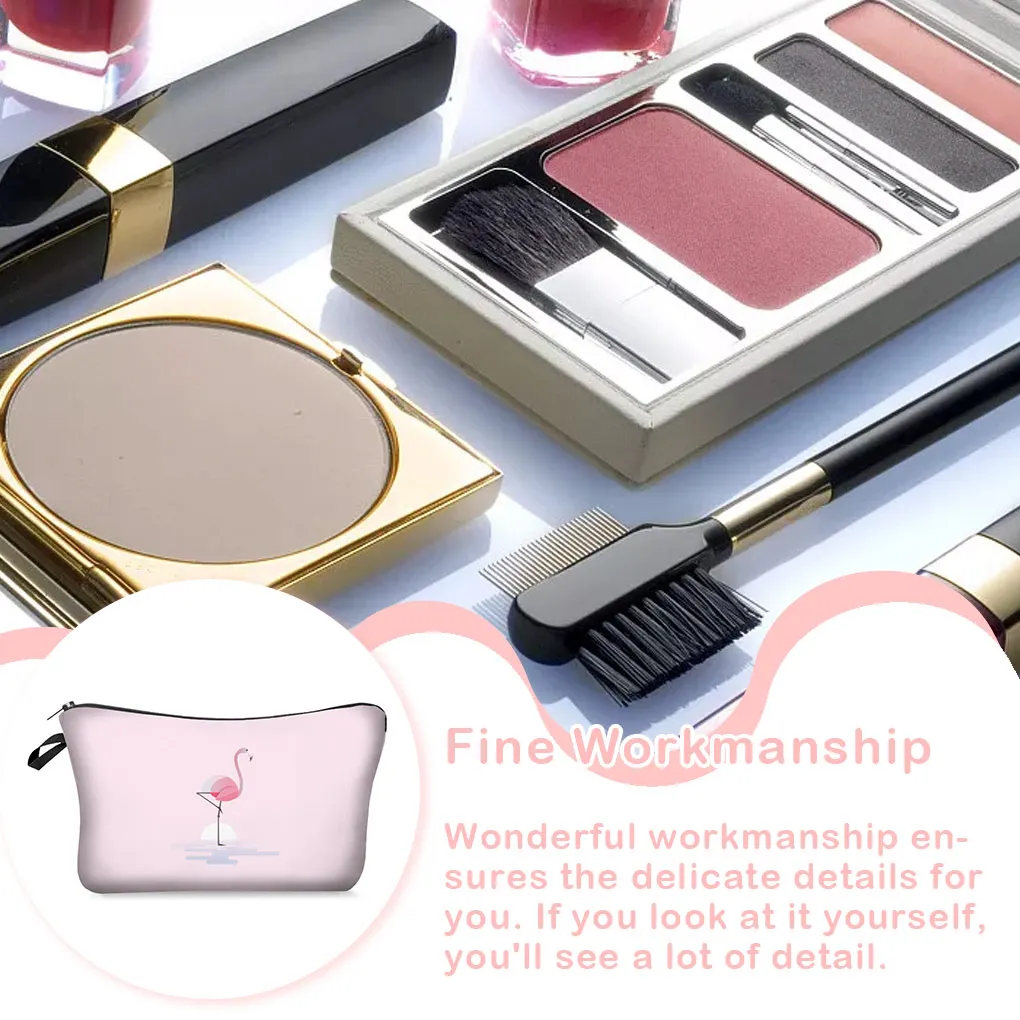 

Косметичка на молнии, Классический многофункциональный милый органайзер для туалетных принадлежностей с принтом животных, пакет для мытья