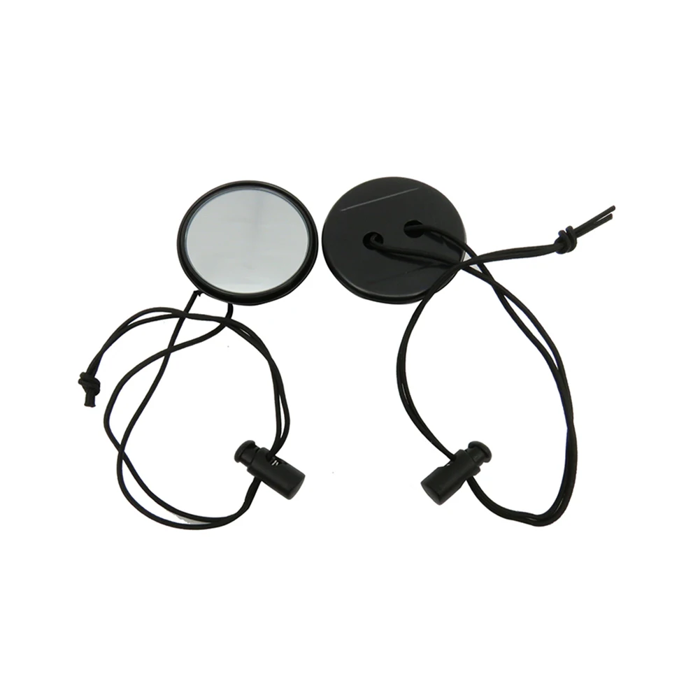 

360 Degree Rearview Mirror Diving Gear Scuba Diving Adjustable Rearview Mirror With Lanyard Rope Cord Buckle Safety Swimming