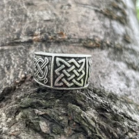 nostalgia slavic svarog talisman star of russia goth adjustable stackable rings for women men vikings accessories