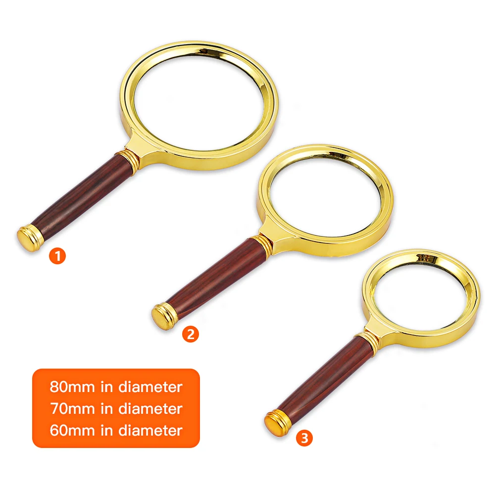 Ручная лупа для чтения увеличительное стекло высокой четкости идентификации