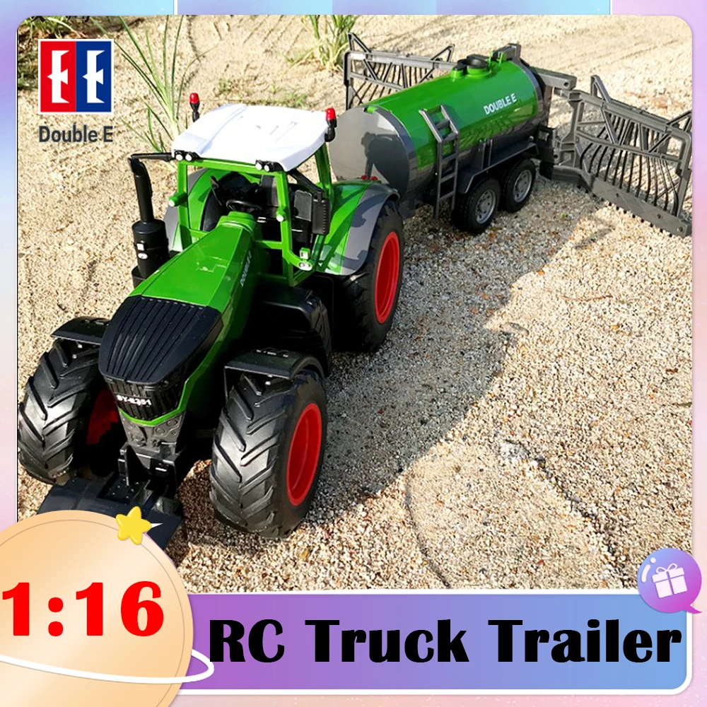 

1:16 RC Farm Tractors Trailer 2.4G Radio Controlled Cars Farming Simulator Car Truck Miniature Farmer Animal Model Toys for Boy