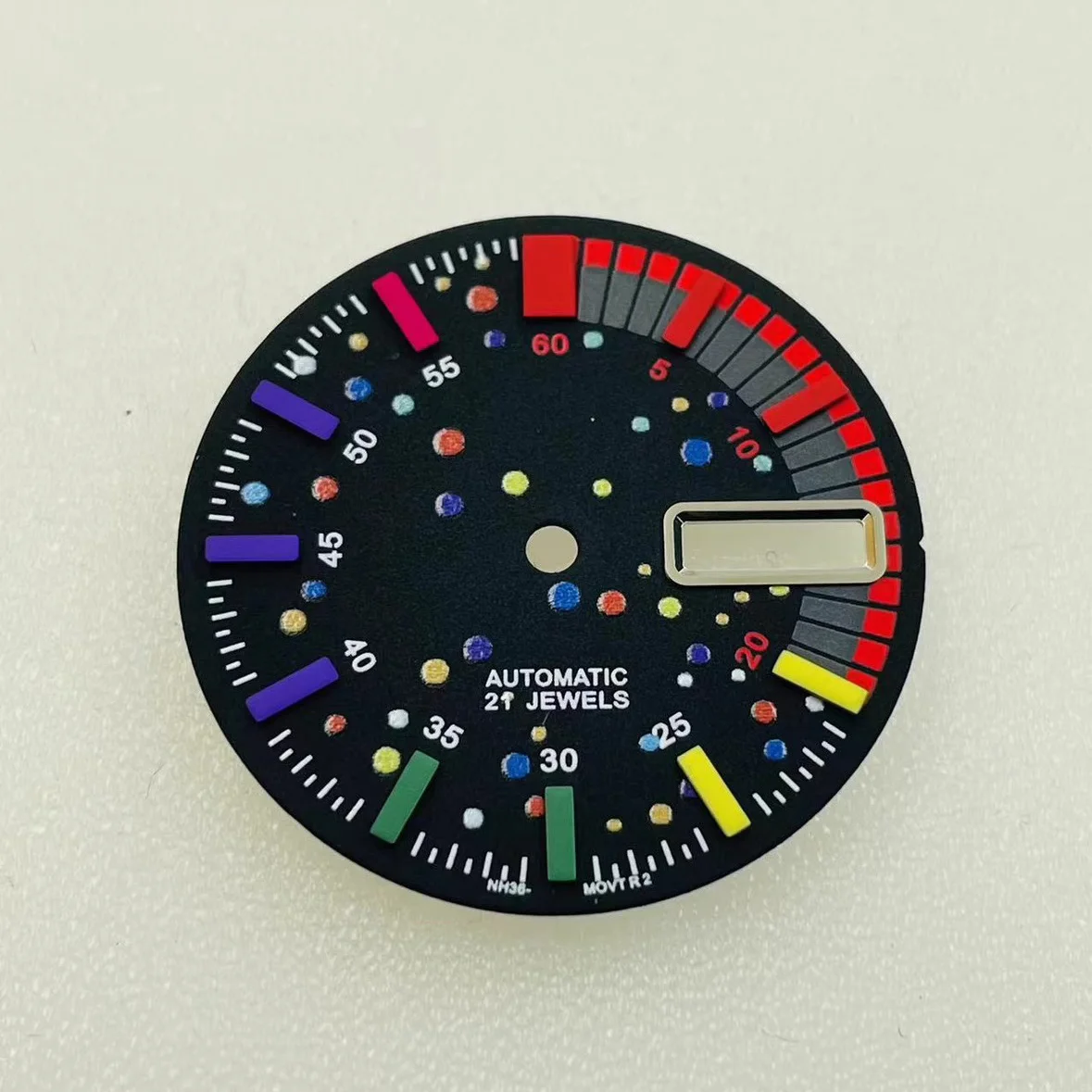 NH36 Циферблат 28 5 мм цветной стержень механический механизм 4R/36 аксессуары для