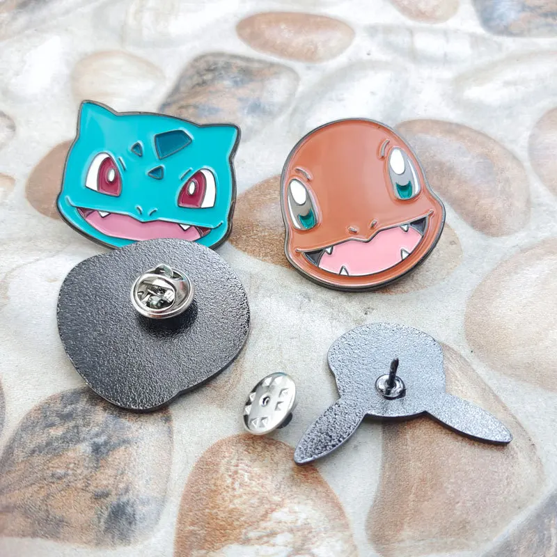 

Pokemon Pikachu Brooch Pet Bulbasaur Squirtle Ccharmander Children's Cartoon Kawaii Badge Bag Clothing Pin Brooch Pendant