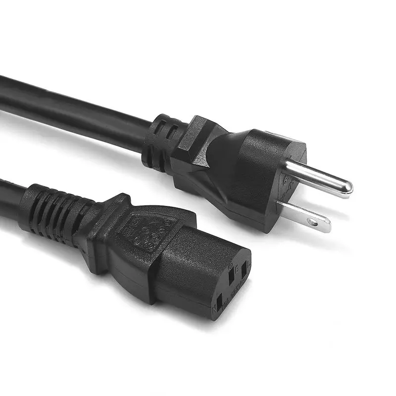 Кабель питания 1,2 м, 1,5 м, 2 м, 10 футов, 14AWG, NEMA 5-15P на IEC C13, удлинитель переменного тока для блока питания Antminer, 3D-принтера, светодиодные фонари