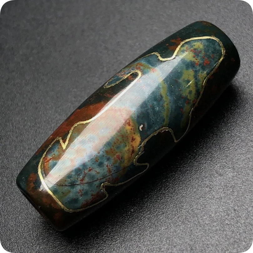 Тибетская киноварь слон мужская филигранная ожерелье из агата Гуаньинь дзи 15*39