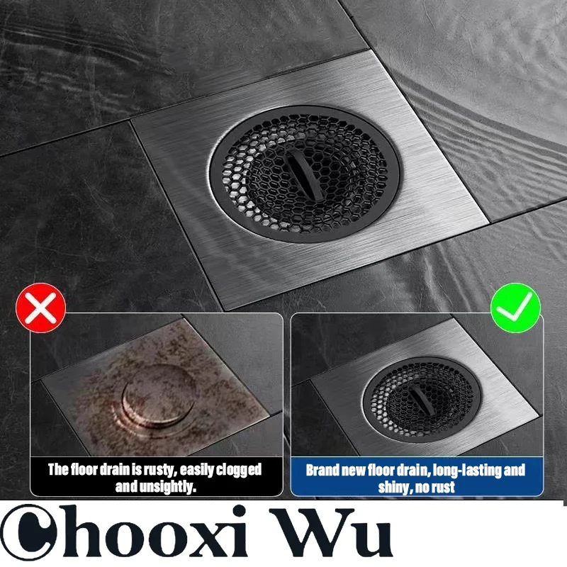 Чехол CHOOXIWU сток в полу из нержавеющей стали подходит для ванной и кухни устойчив