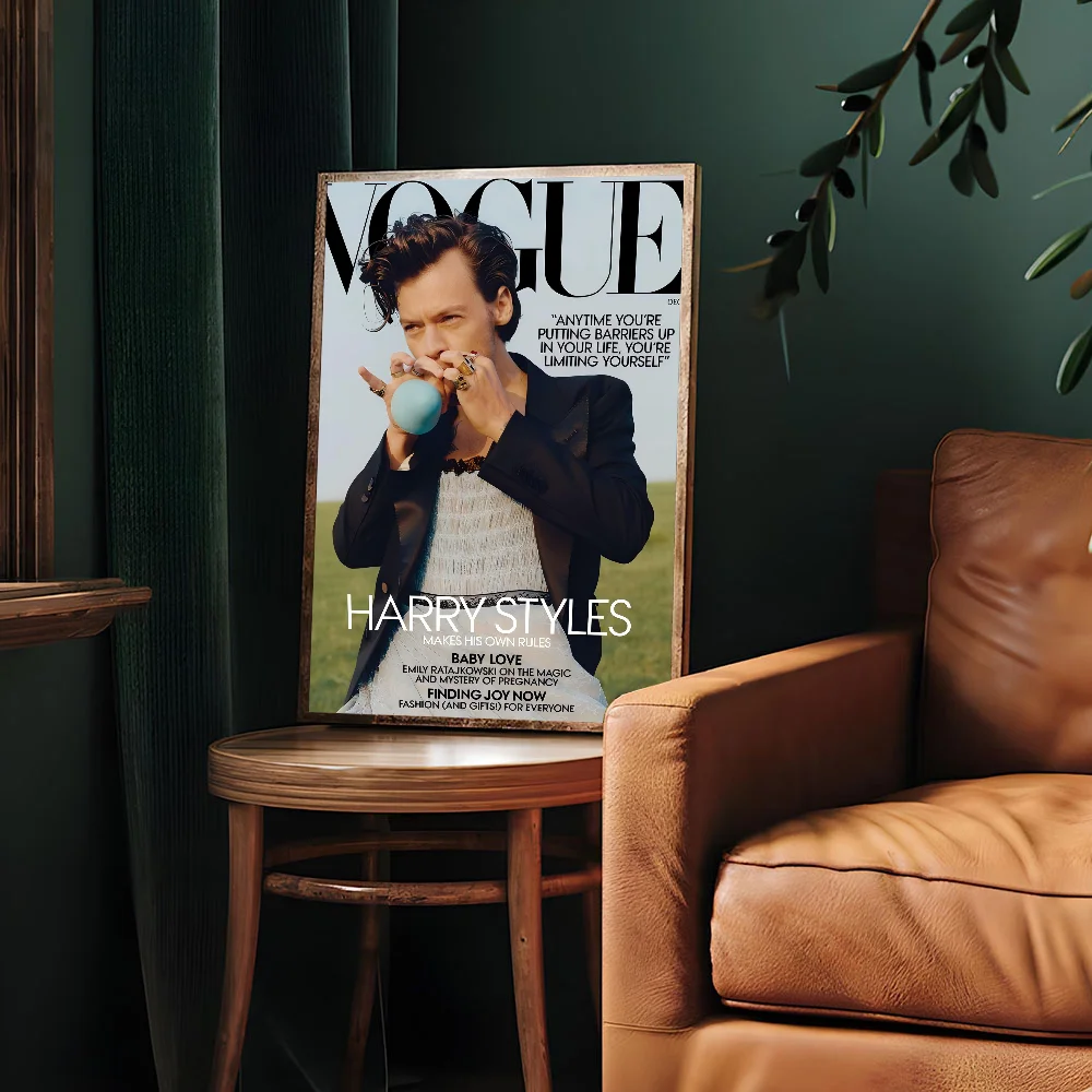 Знаменитая поп-певица H-Harris_Styles белая бумага плакат HD качество настенная живопись