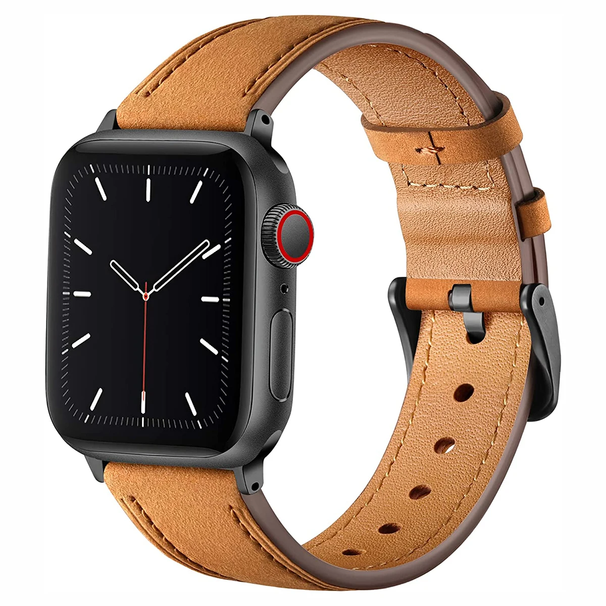 

Leather Link For Apple Watch Band 45mm 41mm 44mm 40mm 49mm Original Loop bracelet iWatch Series 8 Ultra 3 SE 6 7 Strap
