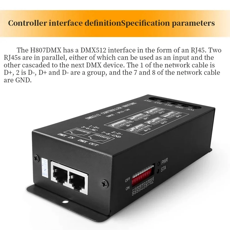 Контроллер DMX512 H807 RGB 1024 пикселей