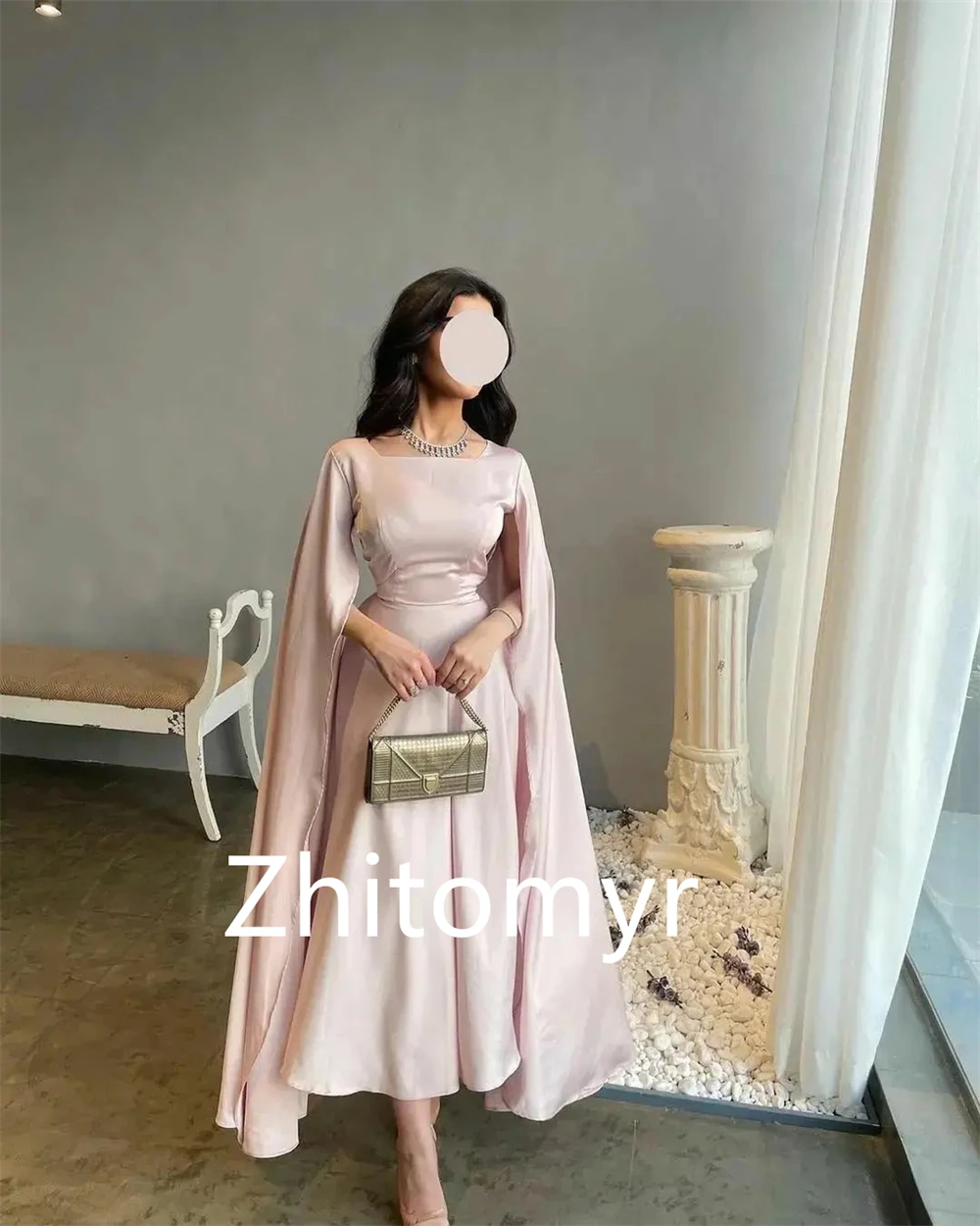 Индивидуальные простые размеры квадратные платья Quinceanera трапециевидной формы