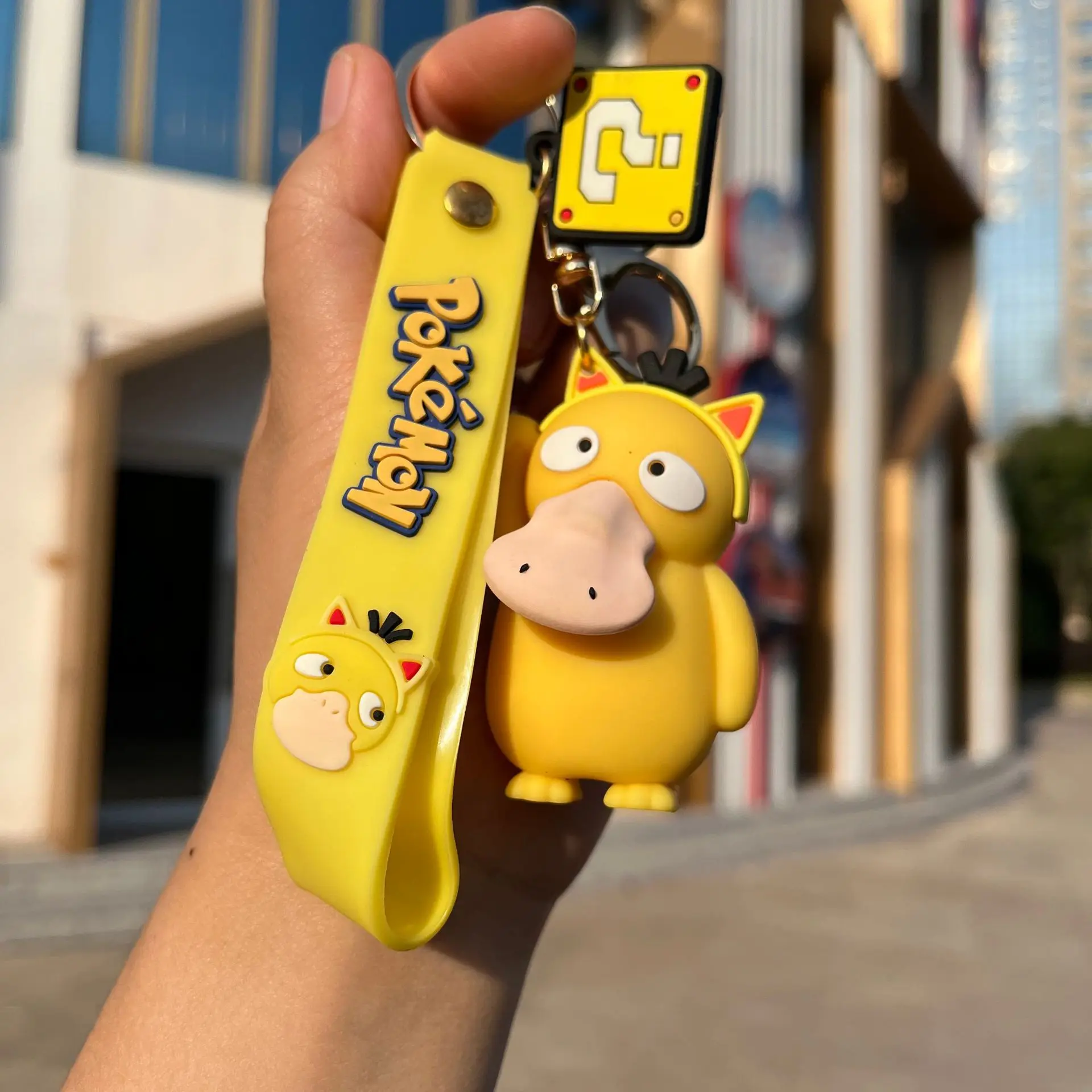 

Explosive Pokémon Up To Duck Keychain Female Trend Cartoon Character Up To Duck Doll Key Chain Bag Pendant Cute Couple