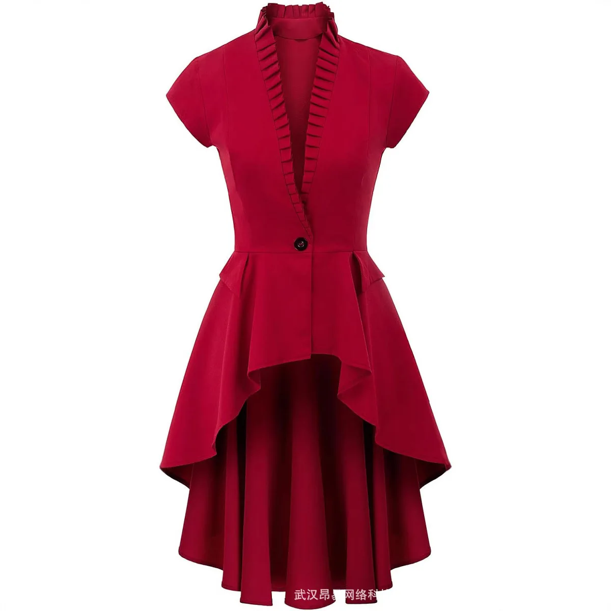 Женский средневековый красный фрак