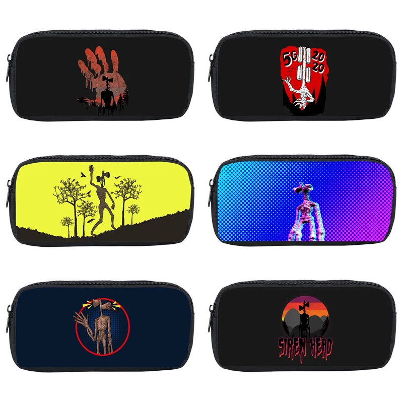 

3D Print Siren Head Pencil Case for Kids School Pen Box Girls Large Capacity Cosmetic Bag Students School Supplies Pencil Pouch
