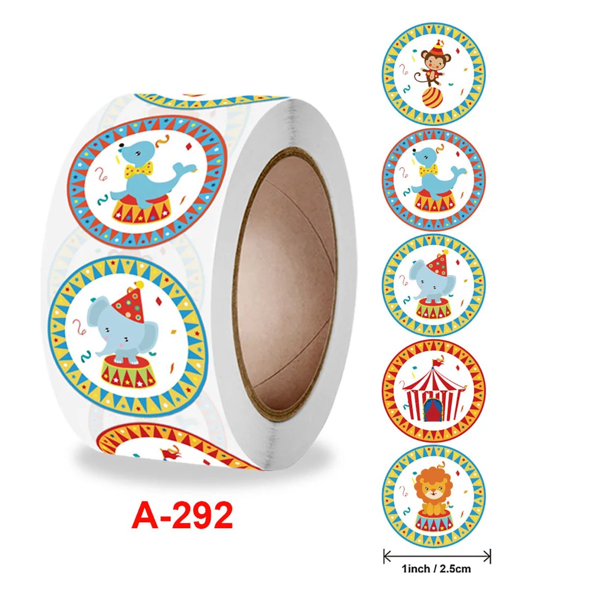 

500 шт., этикетки для автомобиля, 1 дюйм