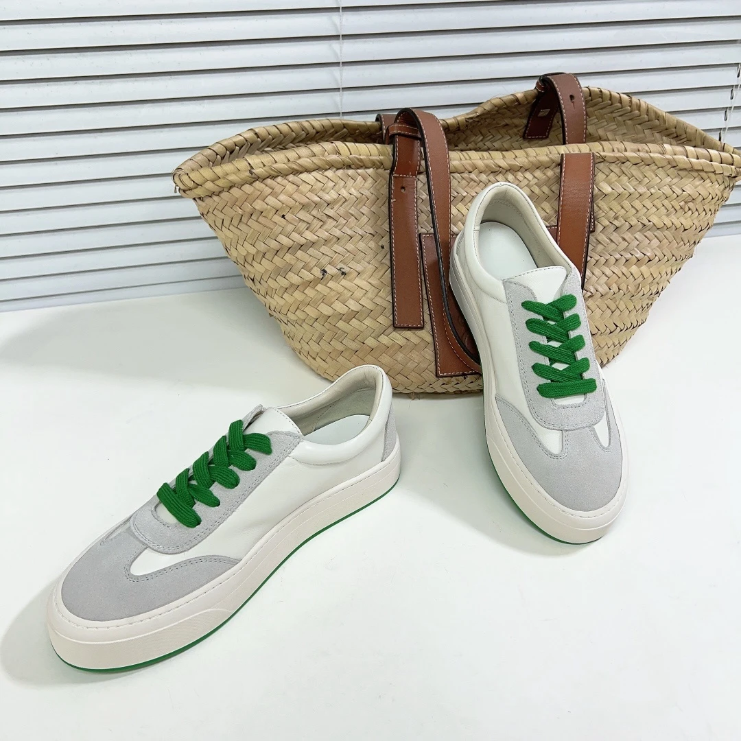 2024 новые модные нишевые спортивные туфли на шнуровке свободные Deho плоской