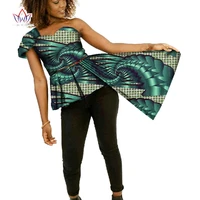 bintarealwax fashion african printed fashion shirt female summer casual tops african ankara batik women clothing wy1872