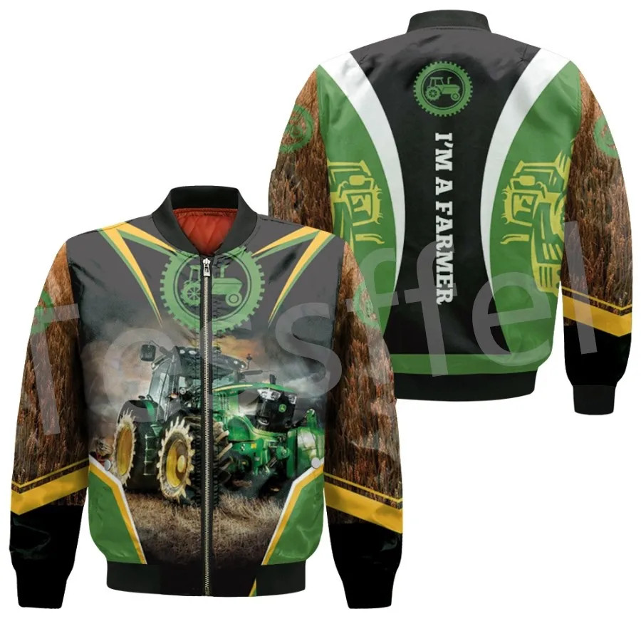 

Tessffel NewFashion Farmer Worker Retro Colorful 3DPrint Men/Women Unisex Winter Windbreaker Warm Coat Zipper/Bomber Jacket A2