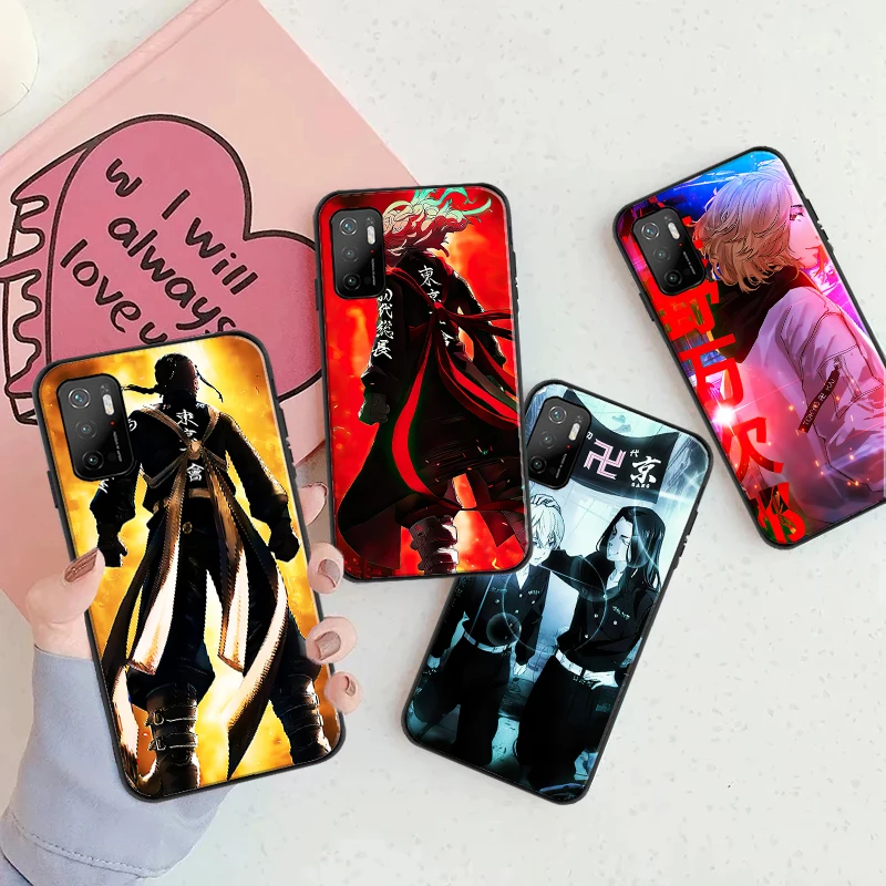 

2022Japanese Anime Tokyo Revengers Phone Case For Xiaomi POCO F3 GT X3 Pro X3 GT M3 M3 Pro X3 X3 NFC Soft Silicone Cover Fundas