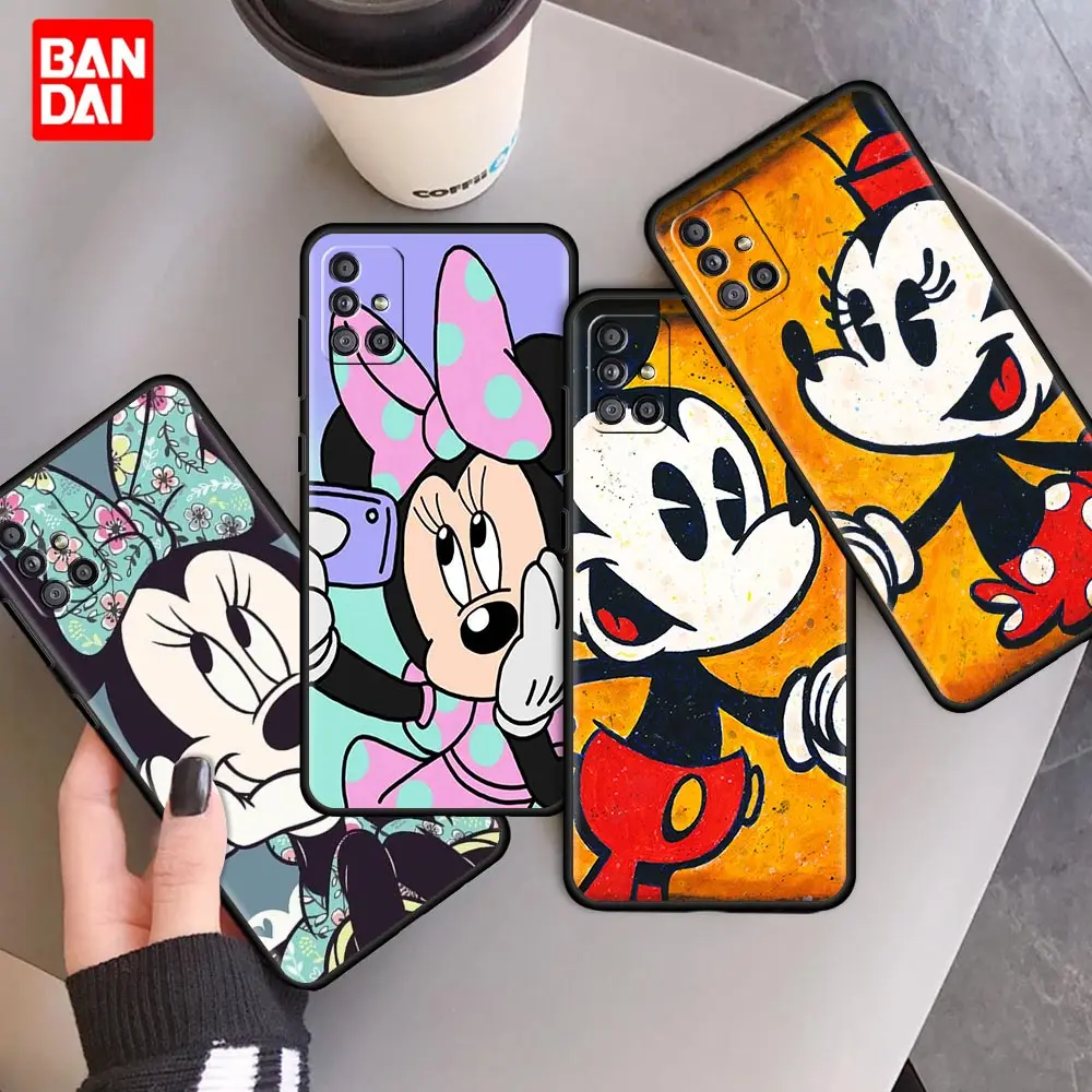 

Disney Mickey Christmas Case for Samsung Galaxy A12 A51 A21s A02 A02s A22 A32 A52 A72 4G 5G Silicone Black Cover