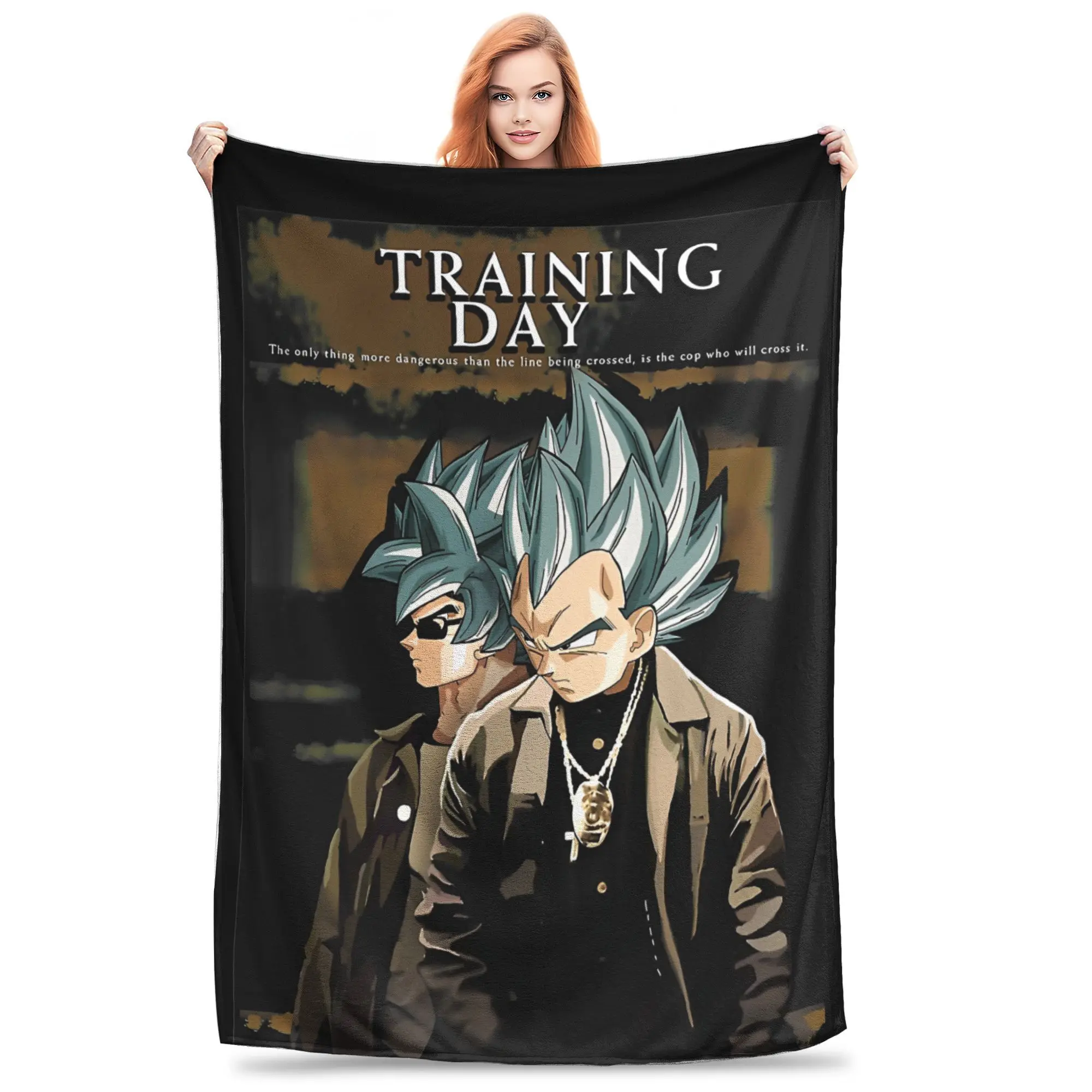 Одеяло Training Day Dragon Ball Z флисовое мягкое одеяло для путешествий в самолете коврик