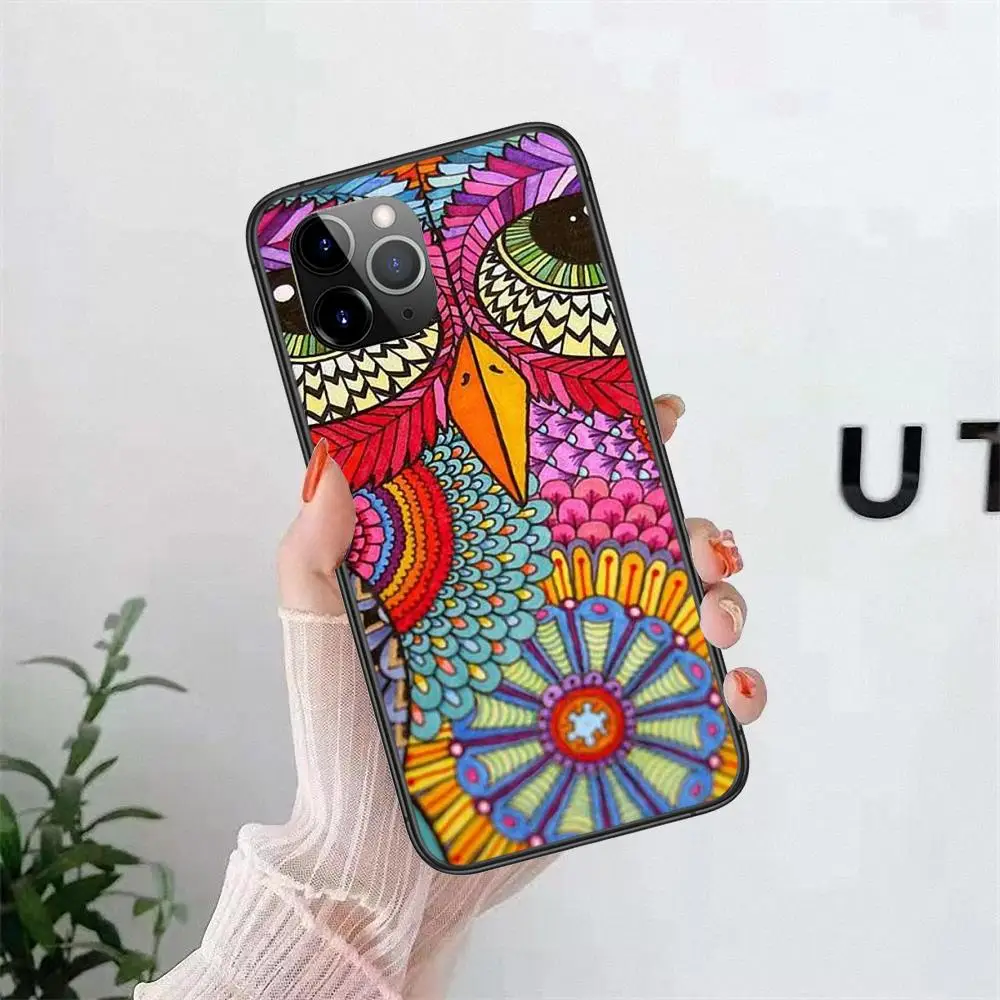 2022 Mandala Black Prime Painting Funda For Huawei P9 P10 P20 P30 P40 P50 Mini Lite E Lite Pro Plus 5G 2019 Cheap Junior images - 6