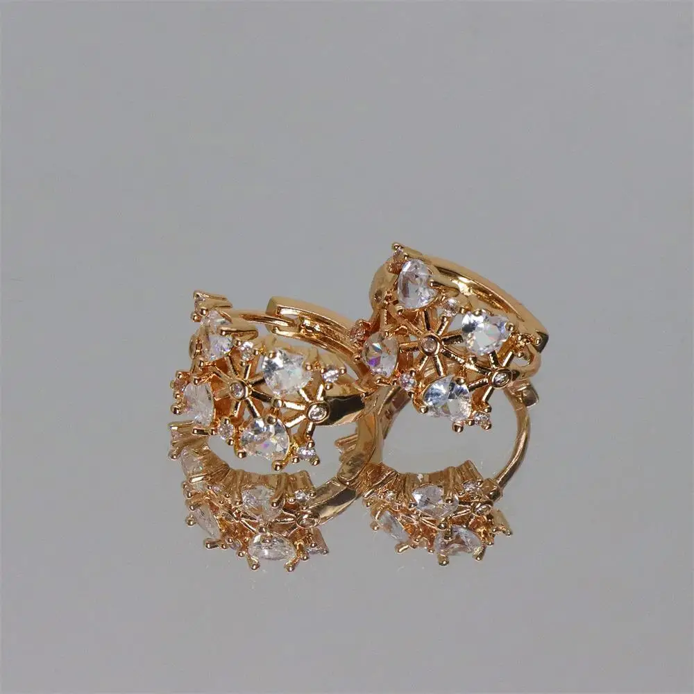 Женские круглые серьги-кольца ZHONGVI