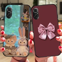 cute and pretty bowknot phone case for huawei p50 p40 nova 7 8 pro se phone case for honor 50 30 pro 50se black silicone case