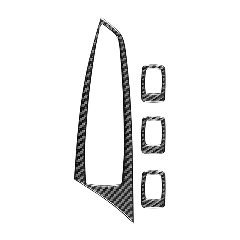 

Carbon Fiber Car Window Lift Switch Button Frame Cover Trim Strip For BMW- X3 F25 2011-2017 Accessories