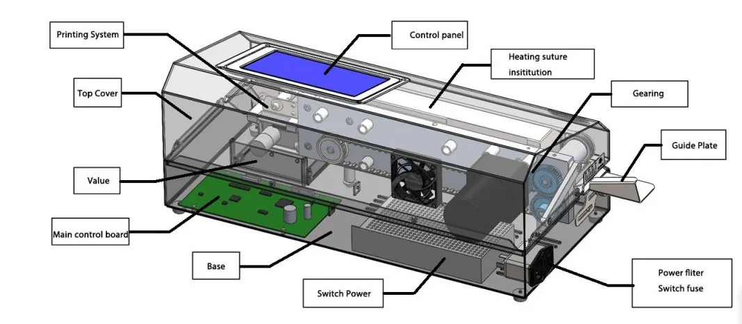 Amain OEM/ODM AMEF101-T машины для непрерывной термосварки мини-герметик автоматическая