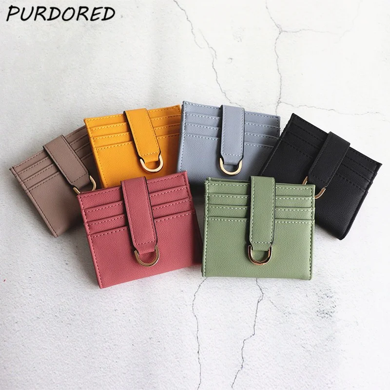 

1 Pc Slim Women Card Holder Leather Candy Color Bank Credit Card Multi Slot Mini Card Case Wallet Tarjetero Hombre