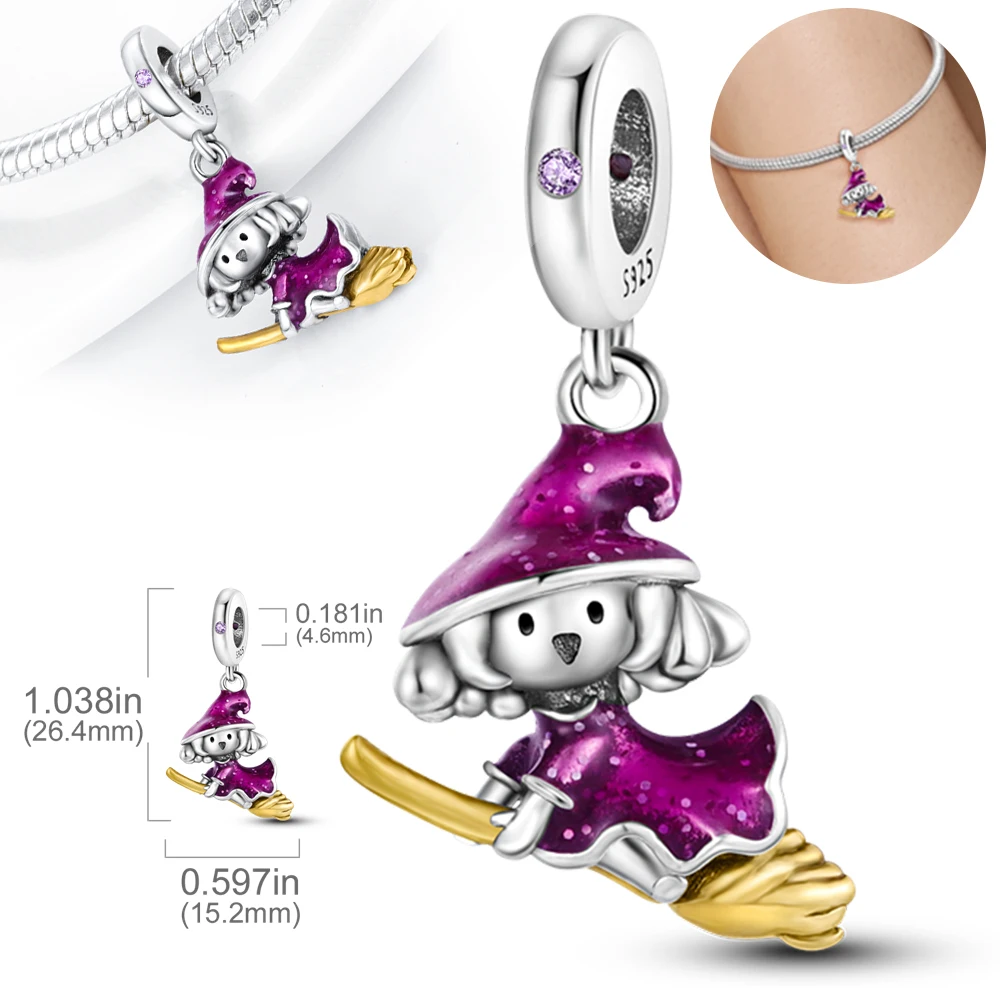 

Женский браслет из серебра 925 пробы с бусинами-хамелеоном