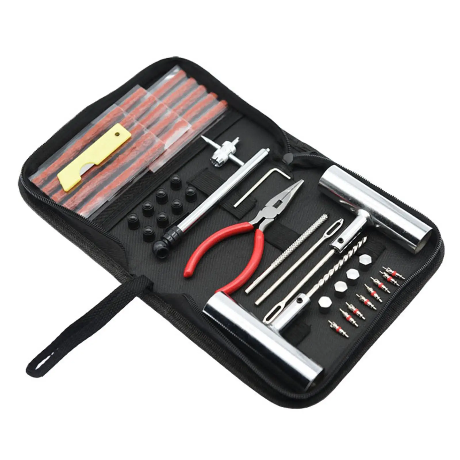 

46PCS Motorcycle Anti-puncture Kit Flat Tyre Repair Kit Patch Repair Original Tires Automotive Tools Tubeless Tire Repair Set