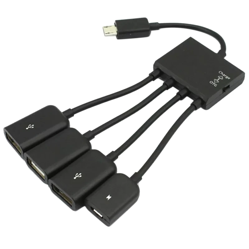 

С функцией переключения зарядки OTG Micro-usb-хаб One Drag Four мобильный телефон Multi-интерфейс