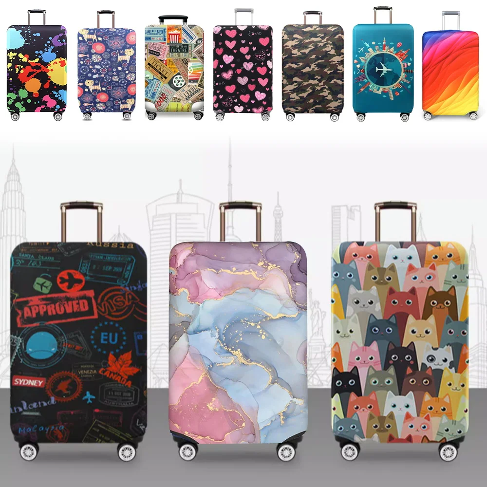 XMXY Travel Luggage Cover Protector, F Vintage Letter Pattern Suitcase  Covers for Luggage, Large Size