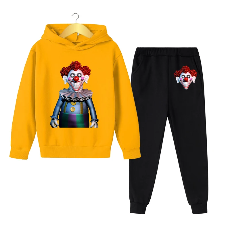 

2022 Sweatshirt Spring Horror Game Cotton Sweater Pullover Kids Suit Boys and Girls Sportswear Kids Clothing Hot Sale FNAF Clown