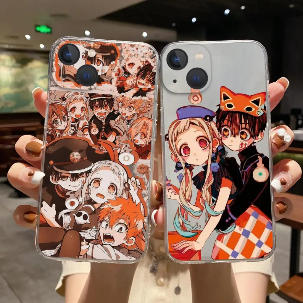 

Jibaku Shounen Hanako Kun Toilet-bound Hanako-Kun Silicone Phone Case For iPhone X XR 13 11 12 14 Pro 13Mini XS MAX 14Plus Cover