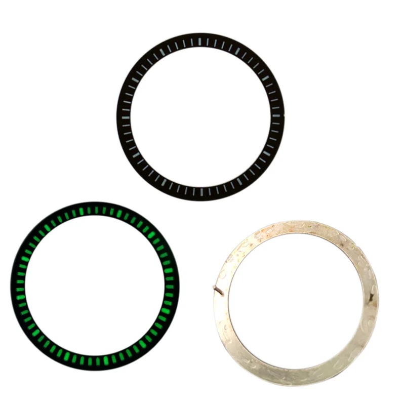 

Fit For NH35 NH36 NH38 NH70 4R Movement 28.5mm Scale Dial Inner Chapter Ring Watch Dial Green Luminous Chapter Inner Bezel Ring