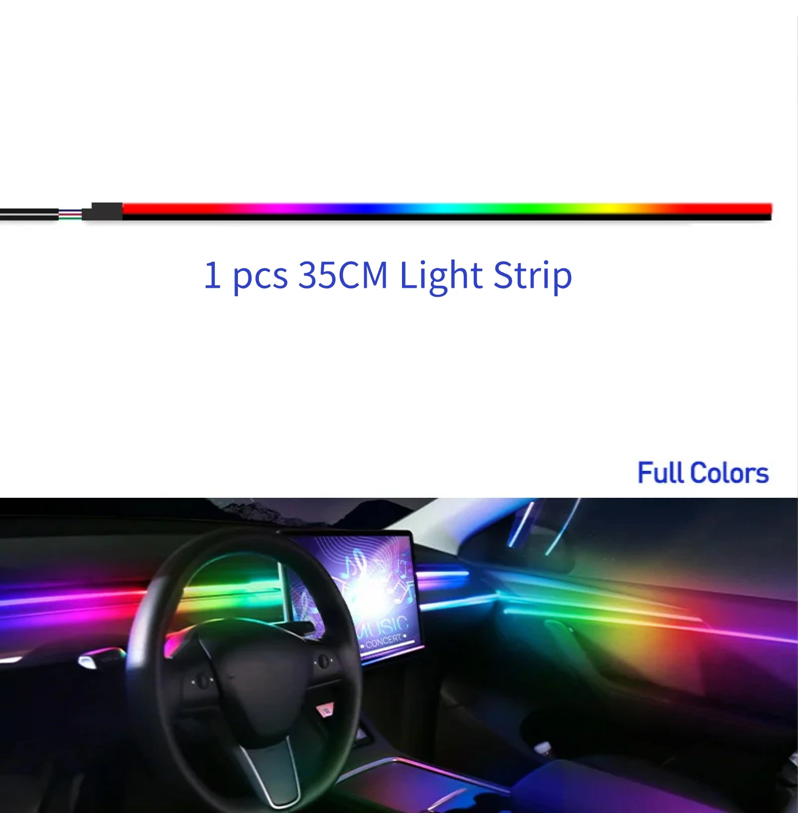 

Полноцветные Акриловые Светодиодные Ленты 18-в-1 Для Автомобиля, Аксессуары Для Окружного Освещения