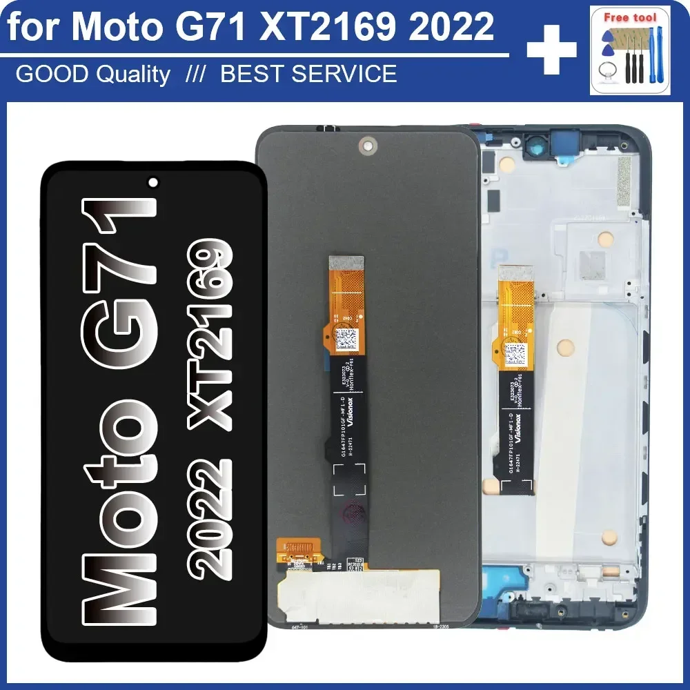 Новый протестированный ЖК-дисплей для Motorola Moto G71 XT2169 замена дигитайзера
